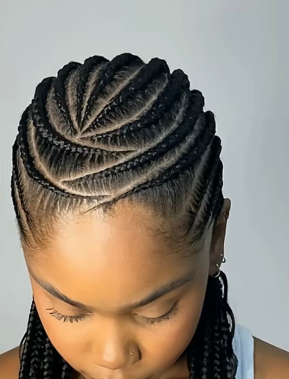 Tresse sans rajouts - Coiffure africaine La Douce Hair Montpellier Toulouse